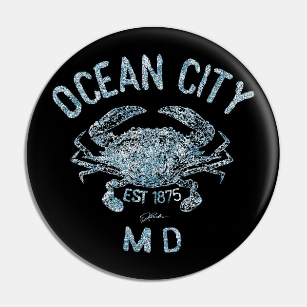 Ocean City, Maryland, Chesapeake Blue Crab Pin by jcombs