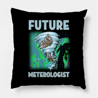 Cute & Funny Future Meteorologist Tornado Pillow