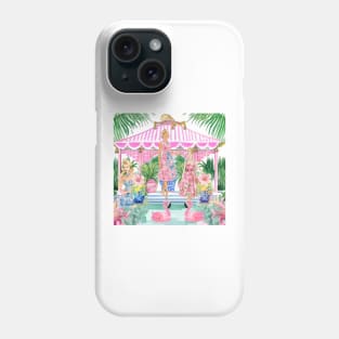 Party in pink cabana Phone Case