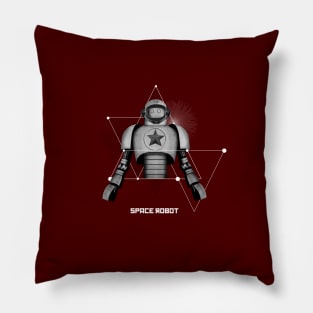 Space robot minimalism Pillow