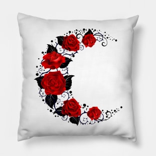 The moon of red roses Pillow