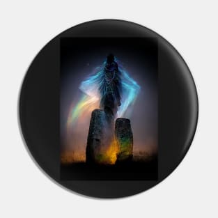 Shaman and Standing stones Pin