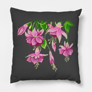 Fuchsia flower Pillow