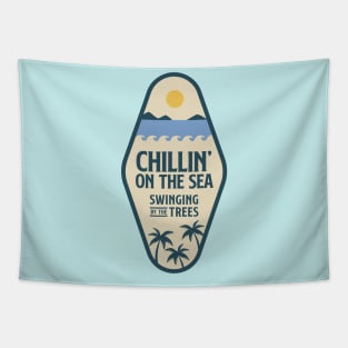 Retro Summer Beach Tapestry