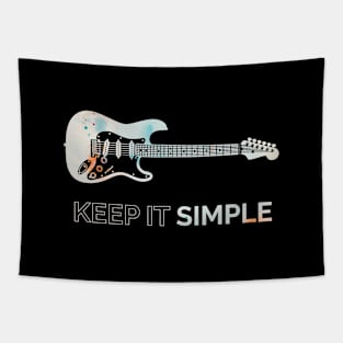 Keep It Simple S-Style Electric Guitar Texture Tapestry