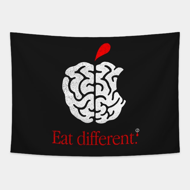 Eat Different Tapestry by victorcalahan