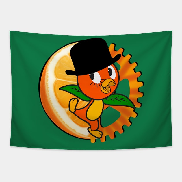 A Clockwork Orange Bird Tapestry by EnchantedTikiTees