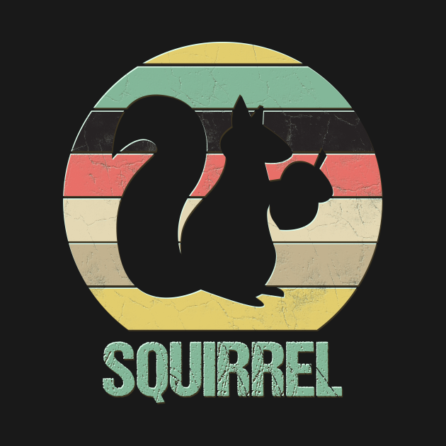 Retro Squirrel - Vintage Squirrel - T-Shirt | TeePublic