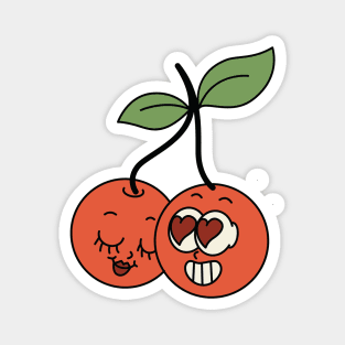 Retro Cherry Love Magnet