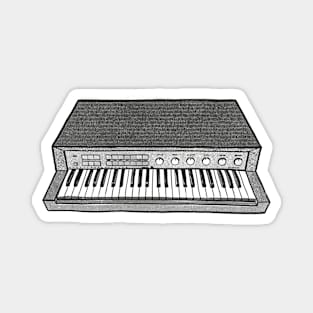 Philicorda Electronic Organ Fan Art Magnet