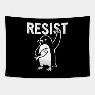 Resist-Penguin Tapestry