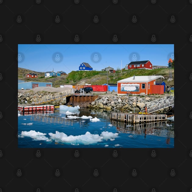 Iceflows at The Jetty, Narsaq Greenland by MartynUK