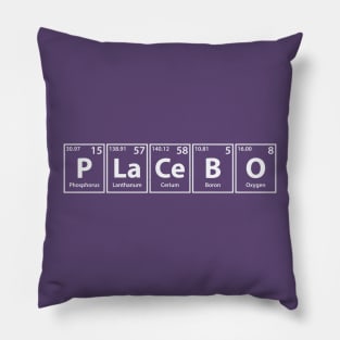 Placebo (P-La-Ce-B-O) Periodic Elements Spelling Pillow