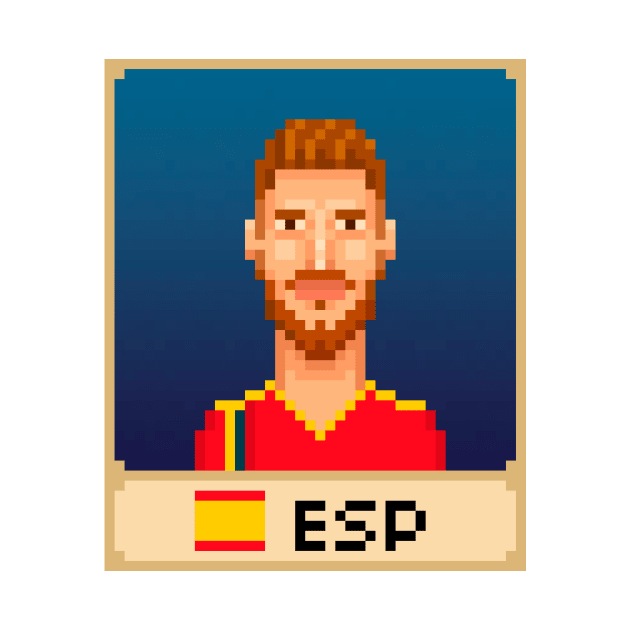 Sergio Ramos by PixelFaces