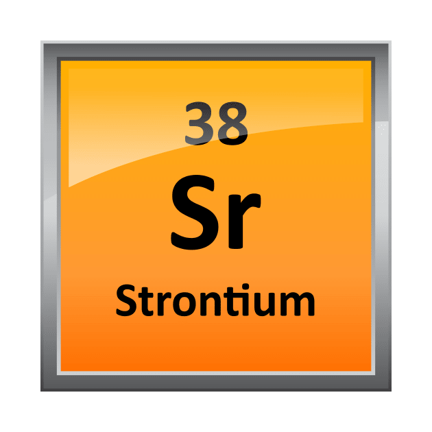 Strontium Element Symbol - Periodic Table by sciencenotes