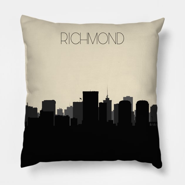 Richmond Skyline Pillow by inspirowl