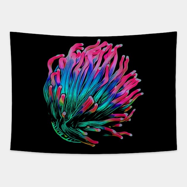 Dragons Breath Green Tapestry by unrefinedgraphics