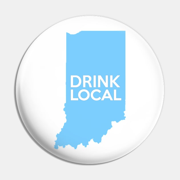 Indiana Drink Local IN Blue Pin by mindofstate