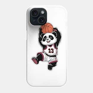 Cute Panda Playing Basketball - Girls Boys Phone Case