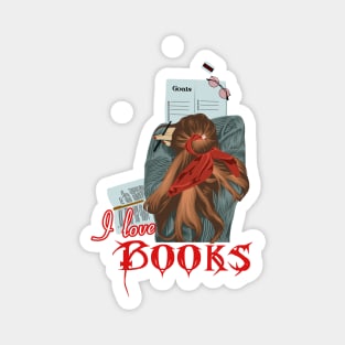 I love books Magnet