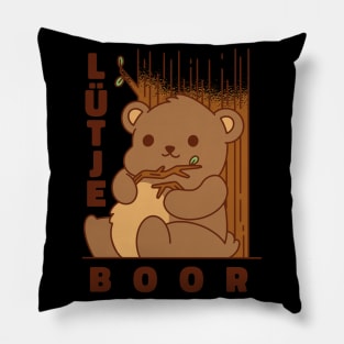 Lütje Boor Low German Little Bear Pillow