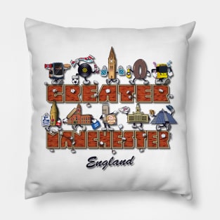 Greater Manchester, England Pillow