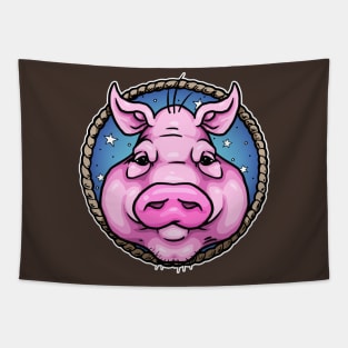 Pink Piggy Tapestry