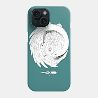 The girl and the bird Phone Case