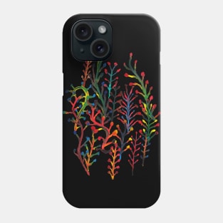 Watercolor Rainbow Plants Phone Case