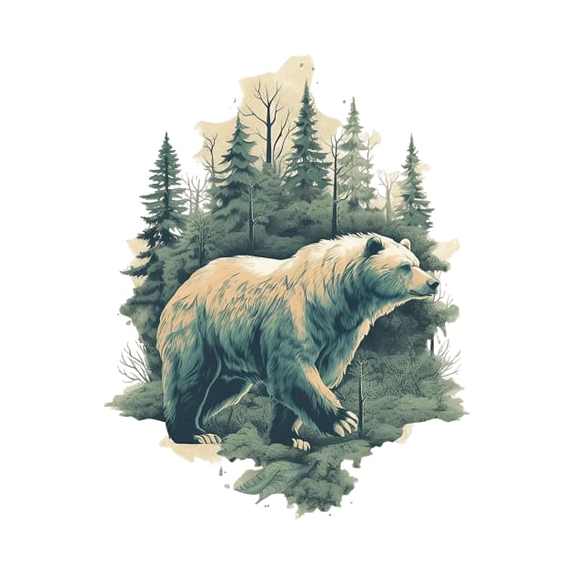 Forest bear by GreenMary Design