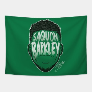 Saquon Barkley Philadelphia Player Silhouette Tapestry