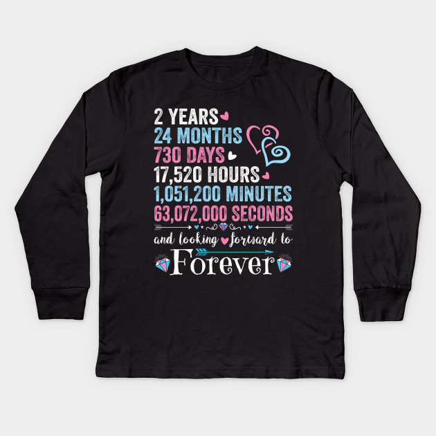 2nd Wedding Anniversary Shirt Matching Couple 2 Years Wedding