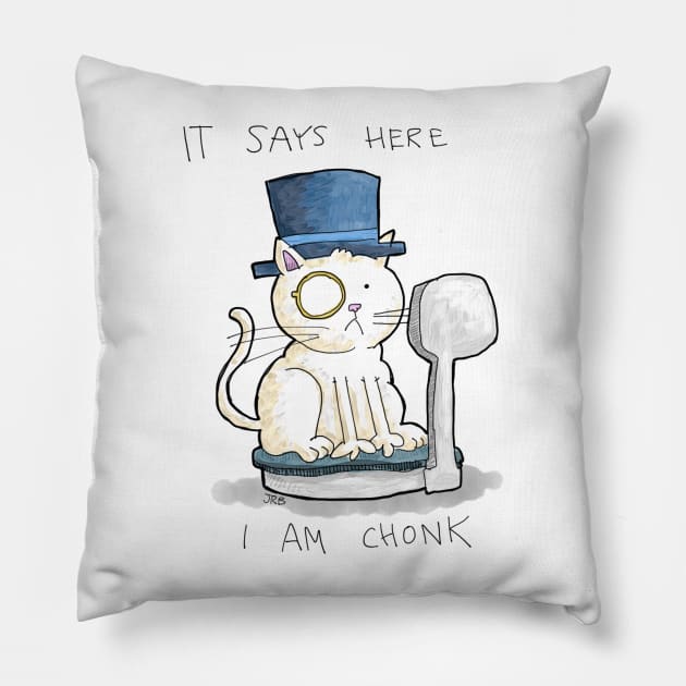 Dapper Cat - Chonk Pillow by johnnybuzt