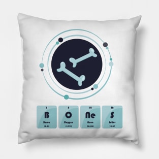 Bones spooky science design Pillow