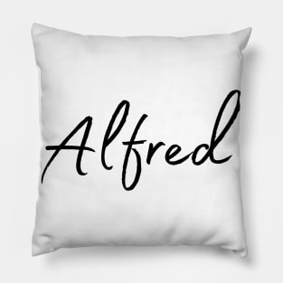 Alfred Name Calligraphy Pillow