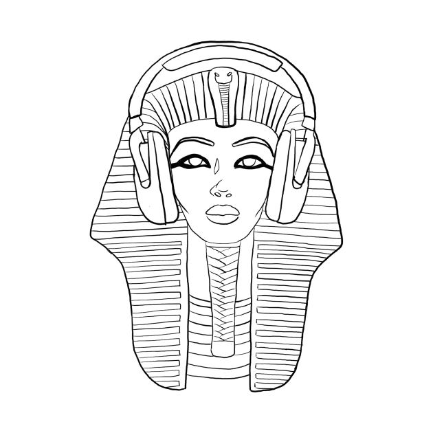 DJ Pharaoh - line art by noodworth