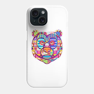 Bear Face Colorful Phone Case