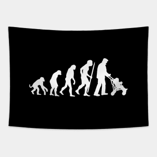 Evolution grandpa pram grandfather gift idea Tapestry