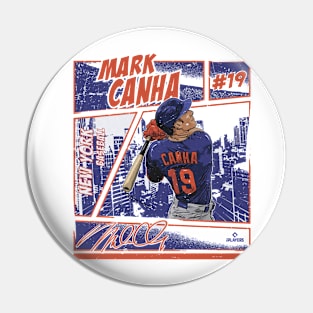 Mark Canha New York M Comic Pin