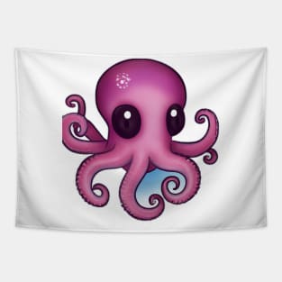 Cute Octopus Drawing Tapestry