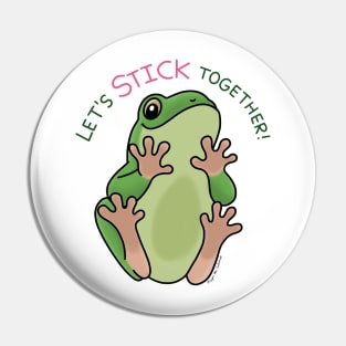 Stick Together Frog Pin