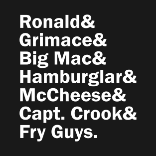 Funny Names x McDonald Land Characters T-Shirt