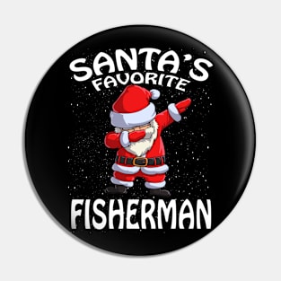 Santas Favorite Fisherman Christmas Pin