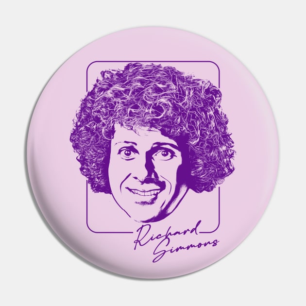 Richard Simmons // Retro Fan Design Pin by DankFutura