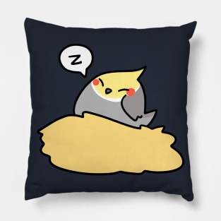 Nesting Cockatiel Pillow