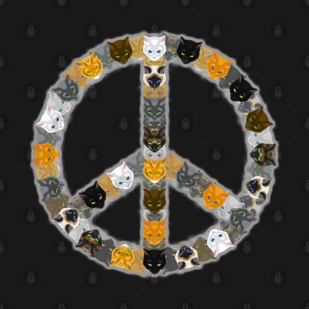 Peace through Cats by CCDesign