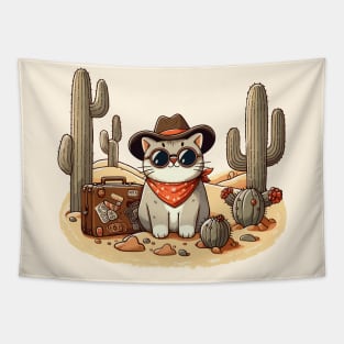 Cat Desert Tapestry