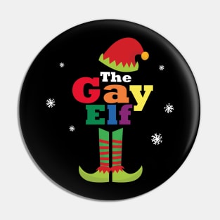 Matching Christmas Pajama The Gay Elf Family Pin