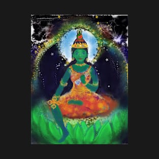 Aryatara - Green female Buddha of the North T-Shirt