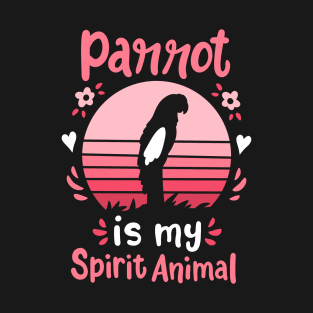 Parrot Spirit Animal Retro T-Shirt